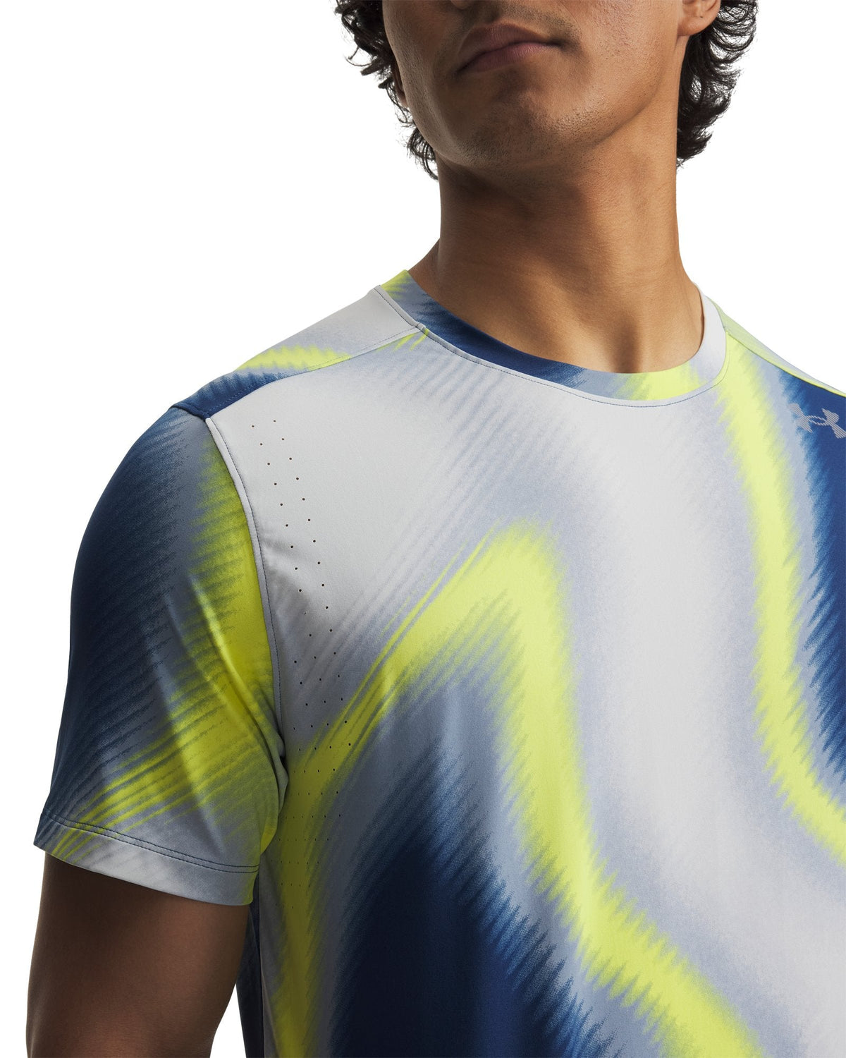 UA Velociti Pro Printed Men's Short Sleeve - Blue