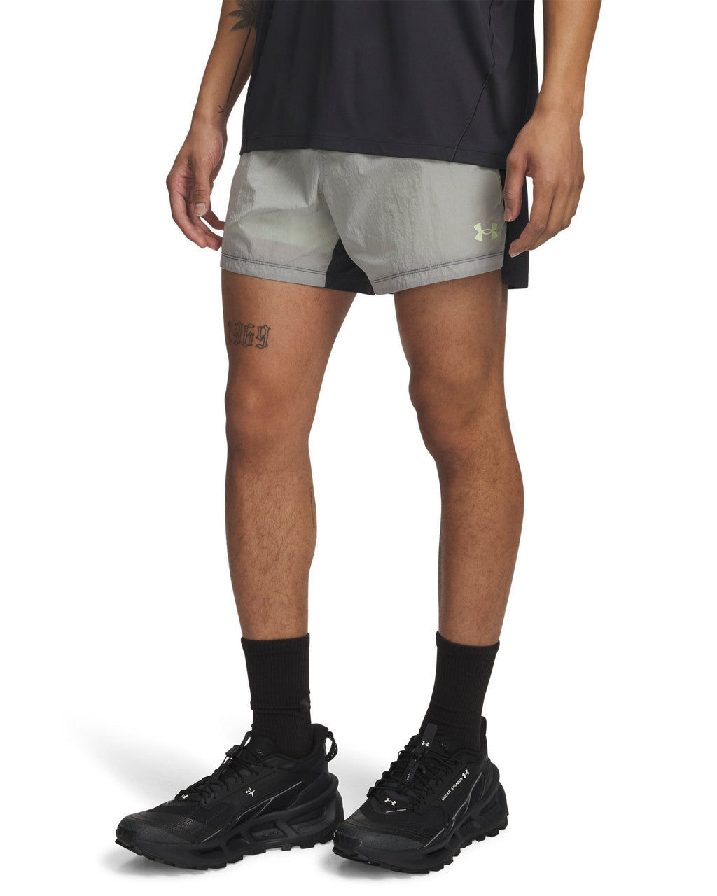 UA Trail Run Lined Men's 5" Shorts - Gray