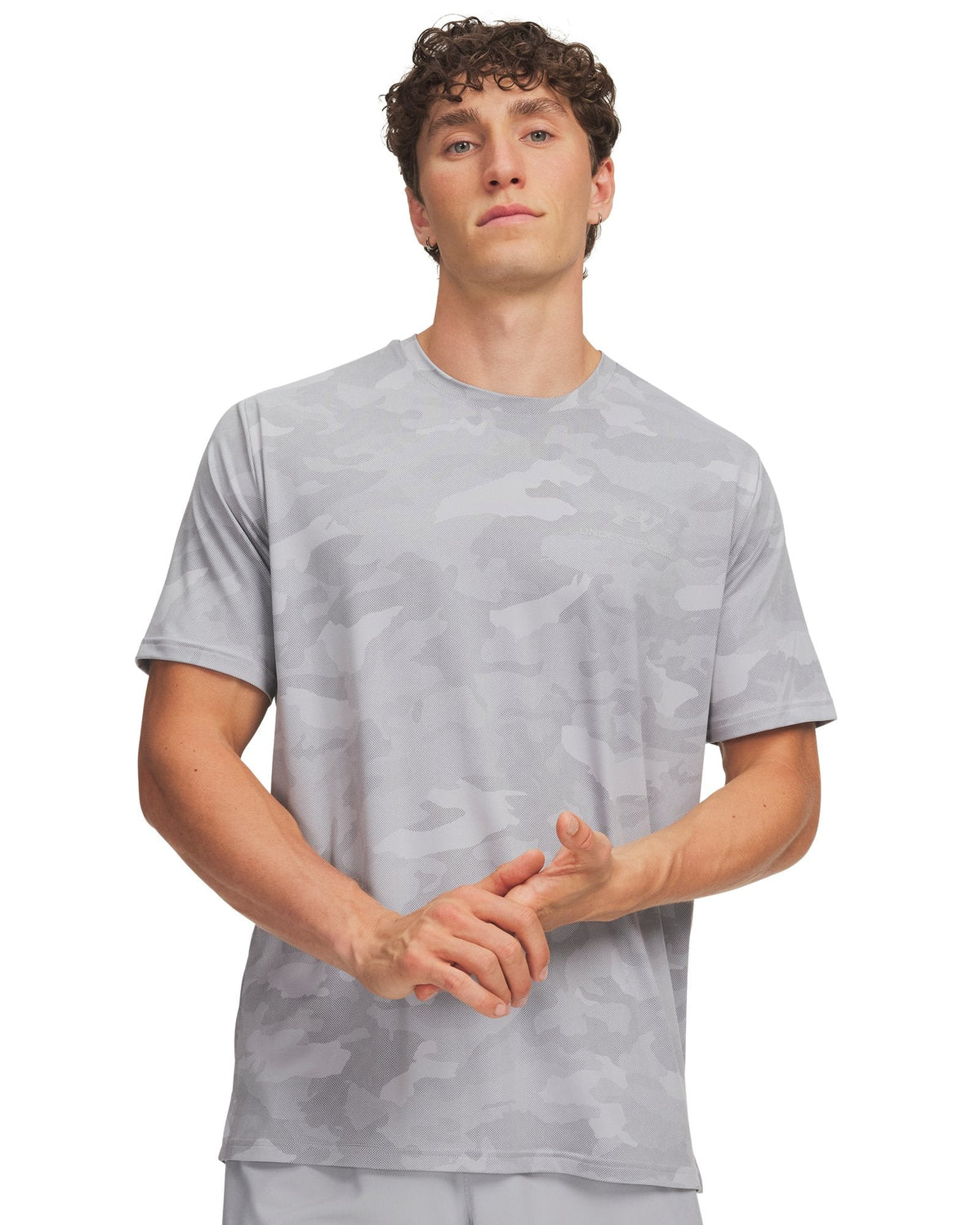 UA Vanish Energy Printed Men's Short Sleeve - Gray
