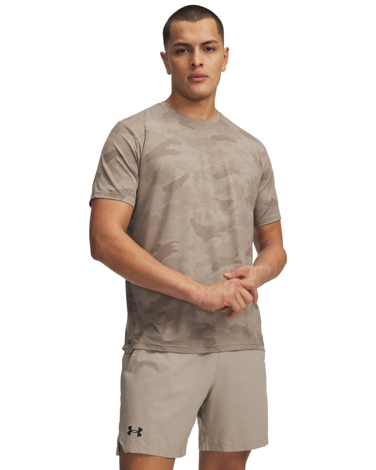 UA Vanish Energy Printed Men's Short Sleeve - Brown