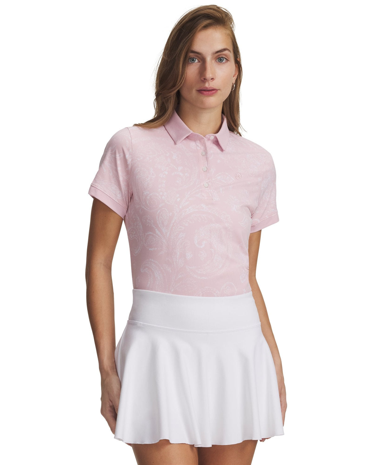 UA ArmourDry Printed Women's Polo - Pink