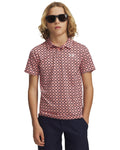 UA Matchplay Printed Boys' Polo - Pink