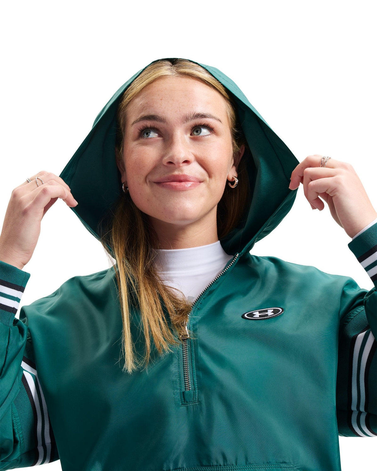 UA Icon Woven Heritage Women's ¼ Zip - Green