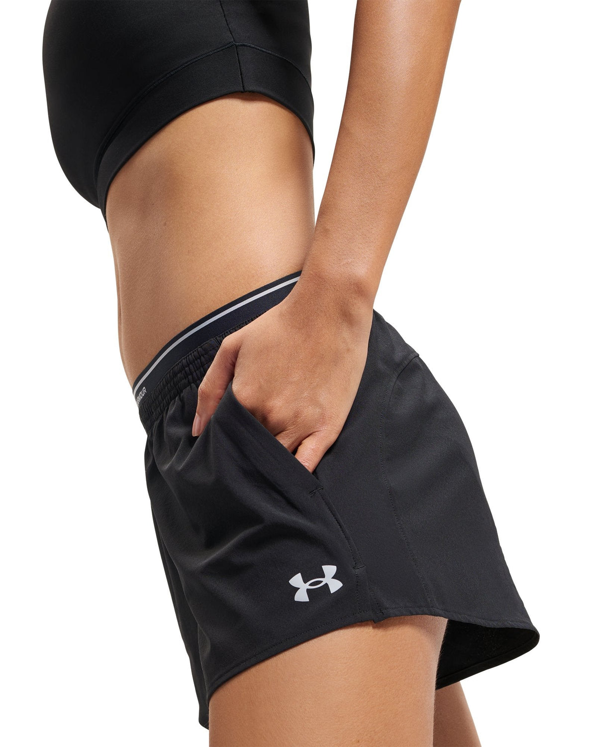 UA Vanish Woven Women's 3" Shorts - Black