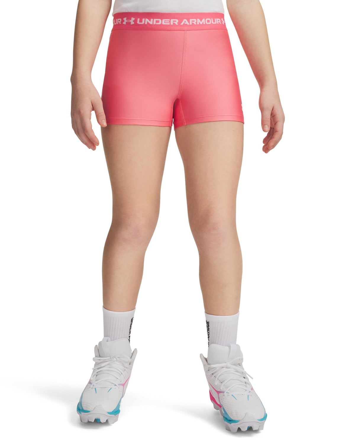 HeatGear® Shorty Girls' Shorts - Pink