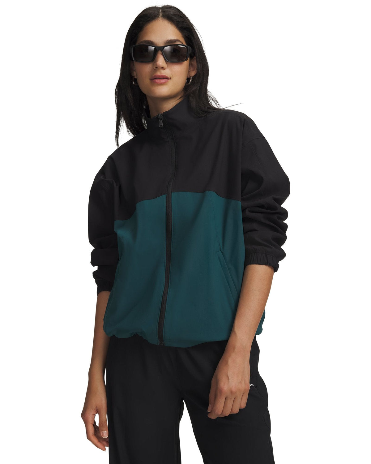 UA Unstoppable Woven Women's Full Zip - Black