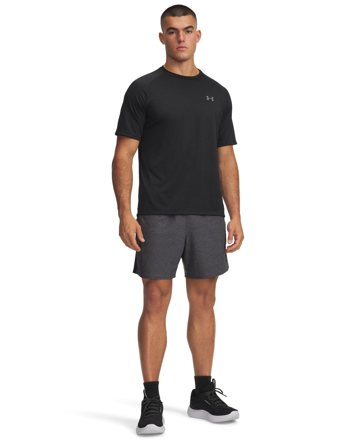 UA Stretch Knit Training Men's Shorts - Gray