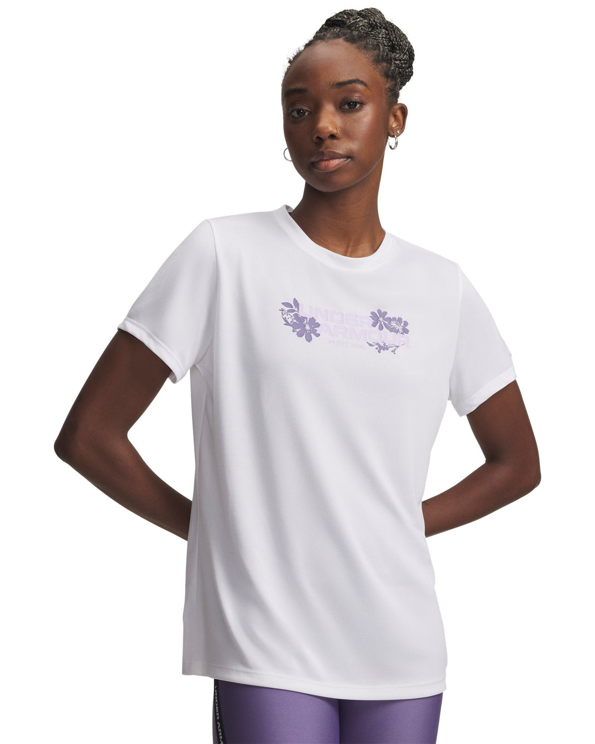 UA Tech™ Twist Graphic Women's Short Sleeve - White