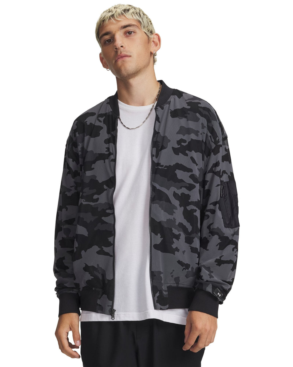 UA Sport Utility Mesh Men's Bomber Jacket - Black
