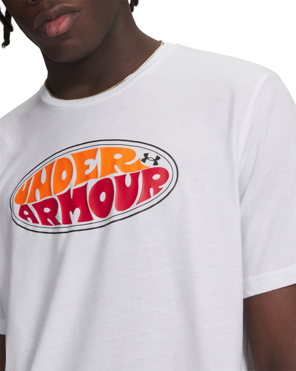 UA Oval Wordmark Men's Short Sleeve - White