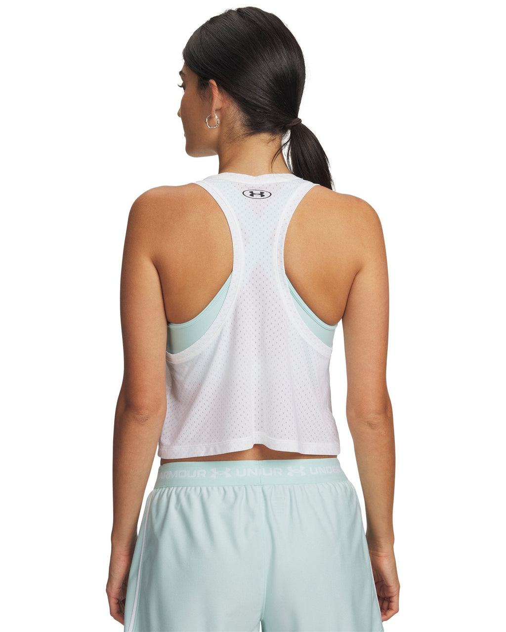 UA Tech™ Sport Mesh Women's Crop Tank - Black
