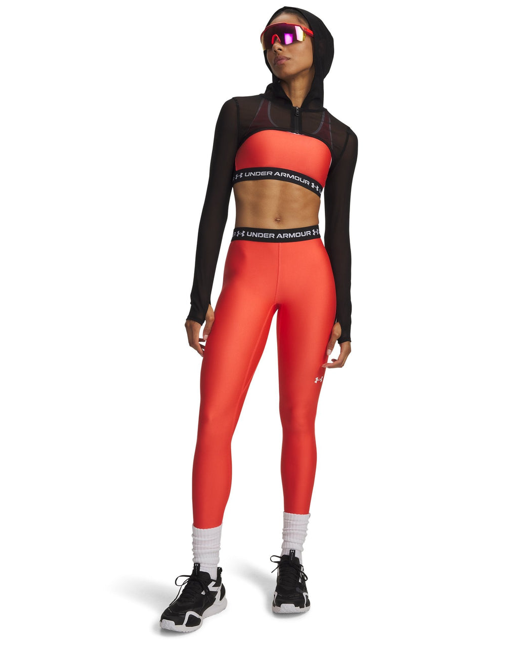 UA Vanish Elite Mesh Women's Crop Full Zip - Black