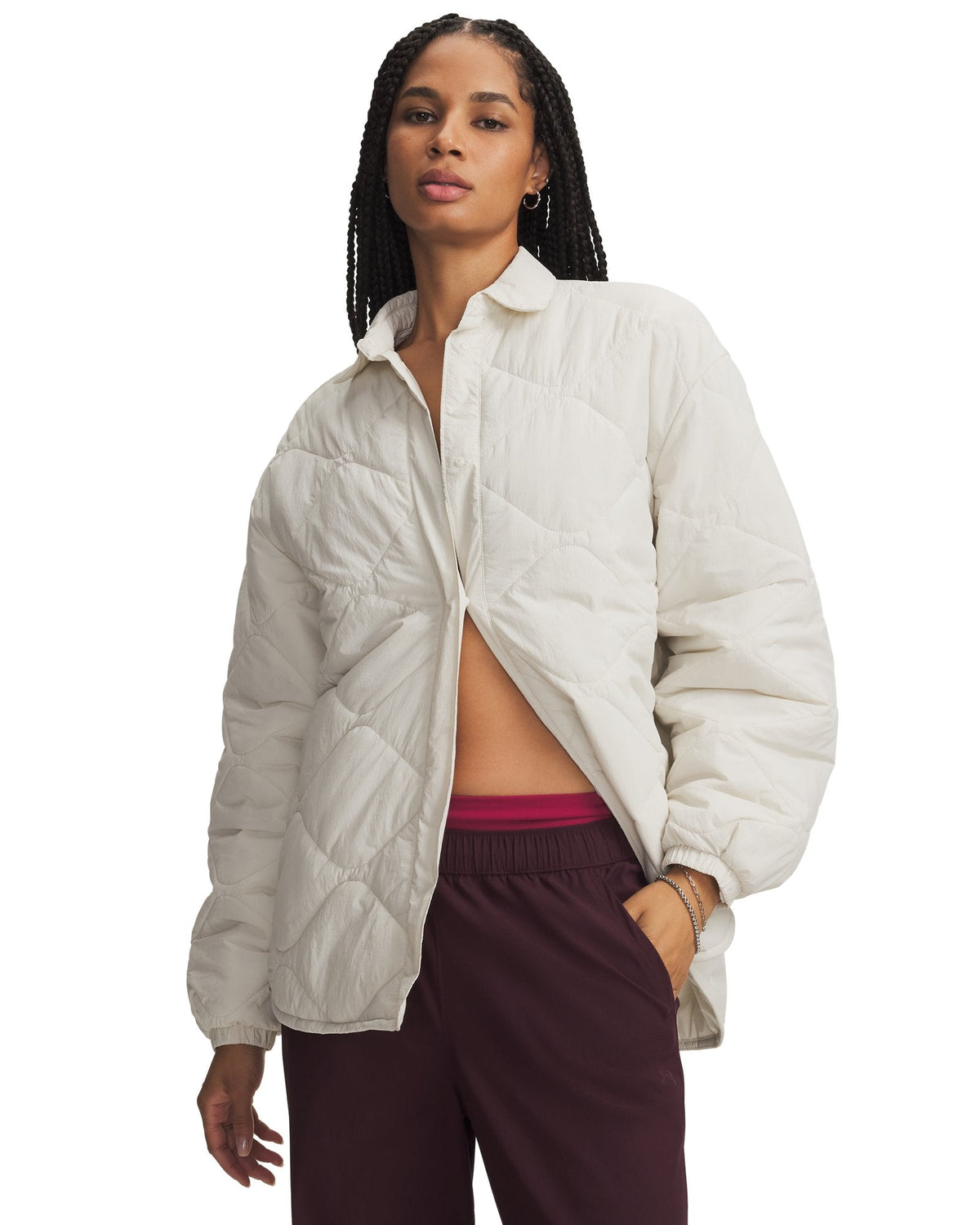 UA Heritage Women's Shacket - White