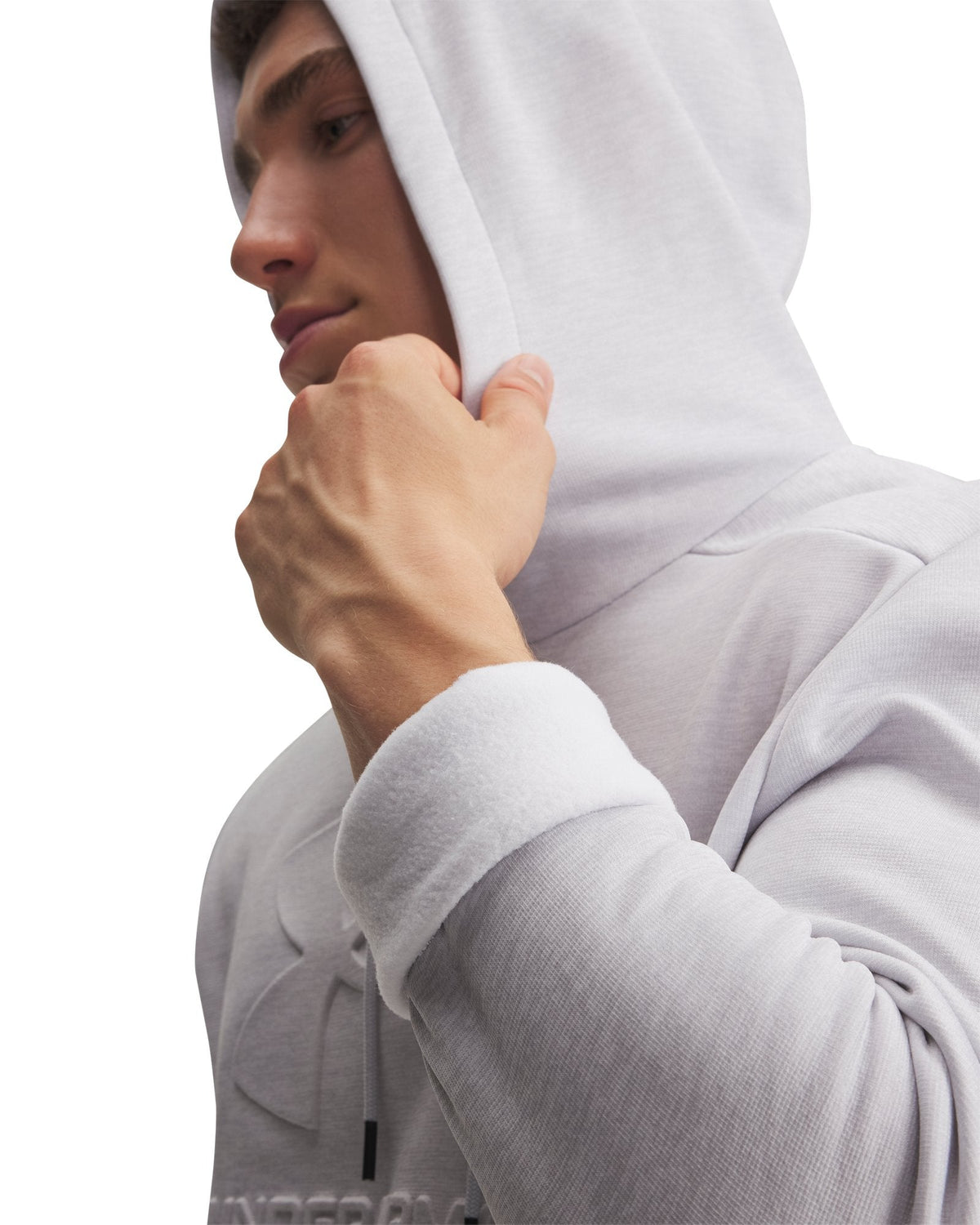 Armour Fleece® Twist Emboss Men's Hoodie - Gray
