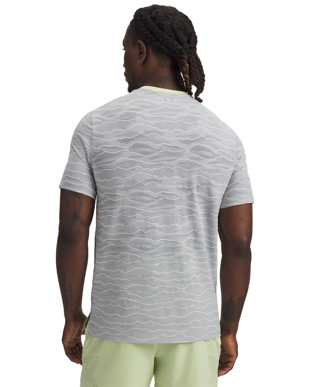 UA HB Jacquard Men's Short Sleeve - White