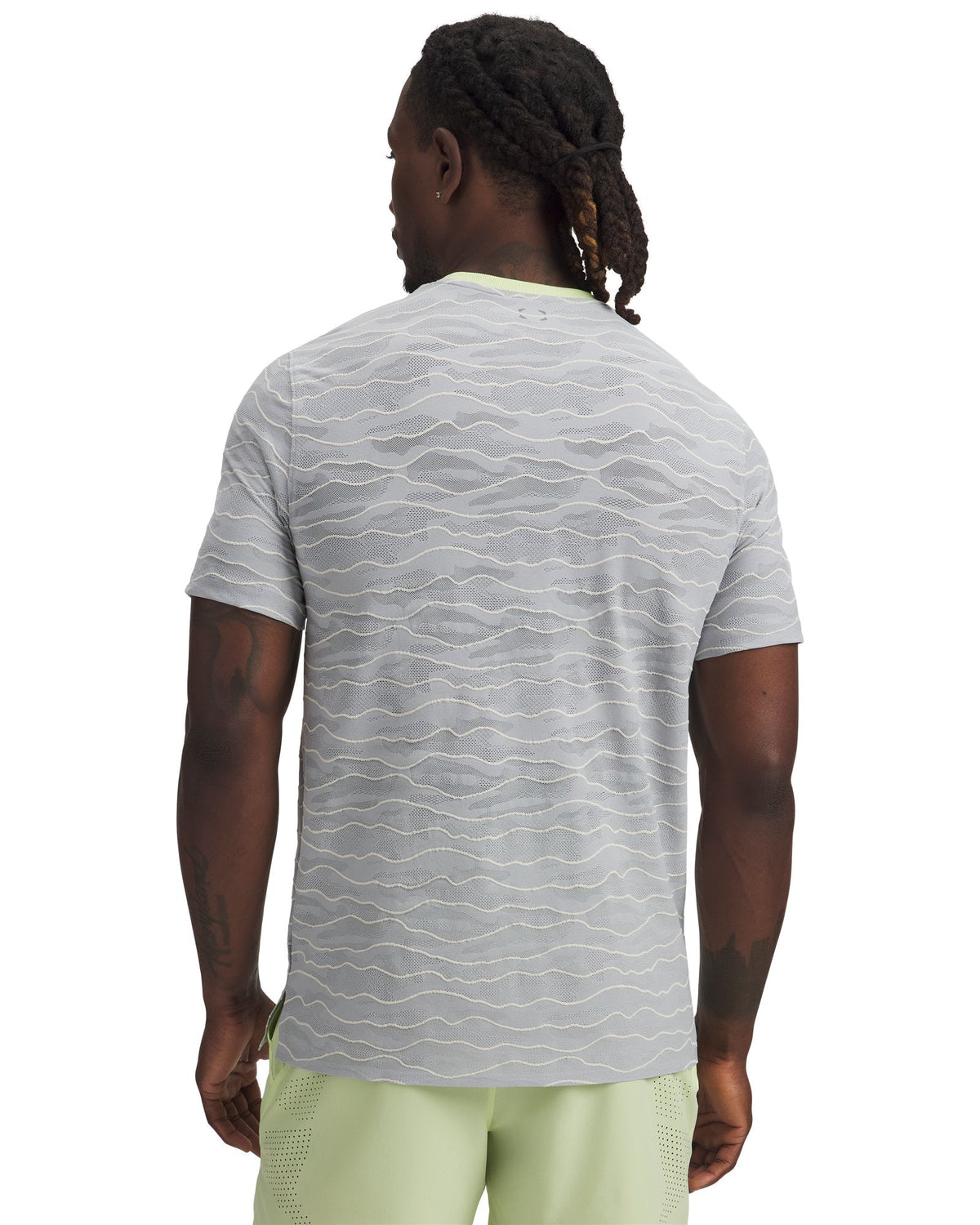 UA HB Jacquard Men's Short Sleeve - White