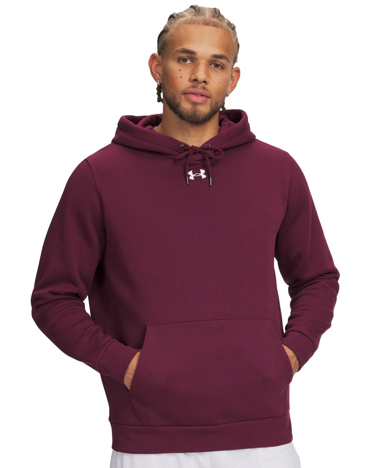 UA Icon Fleece Team Men's Hoodie - Red