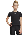 HeatGear® Girls' Short Sleeve - Black