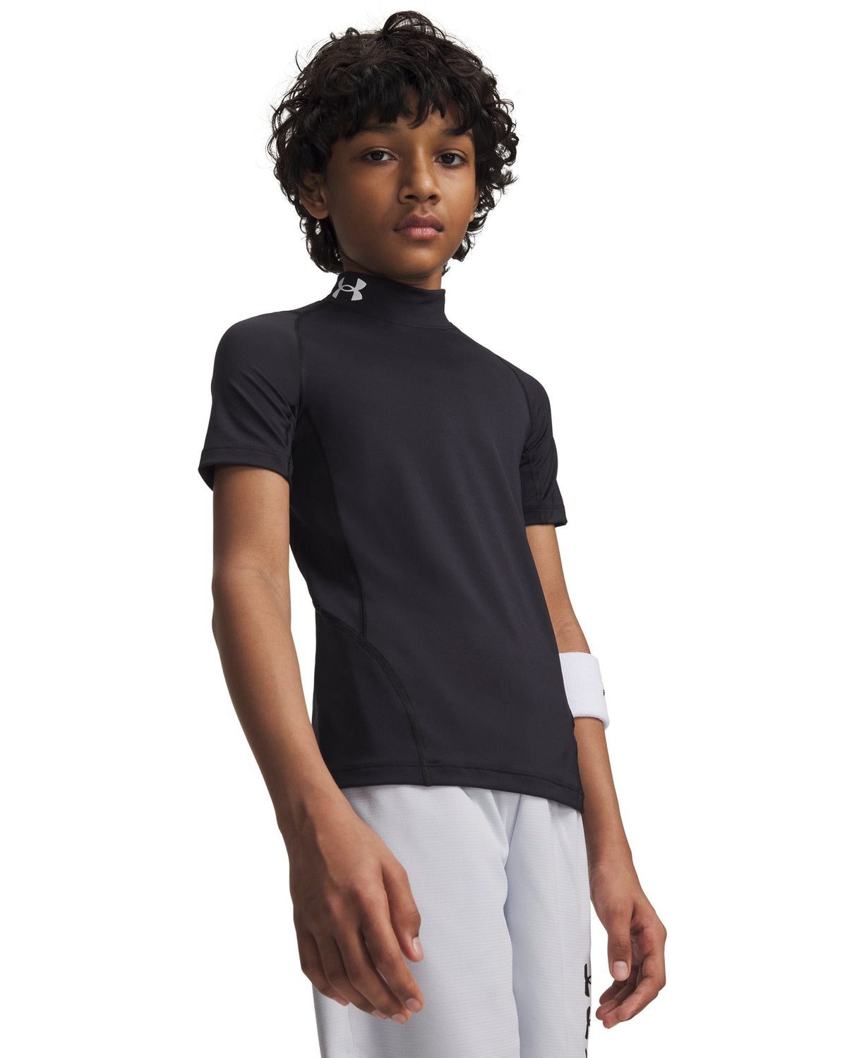 HeatGear® Mock Boys' Short Sleeve - Black