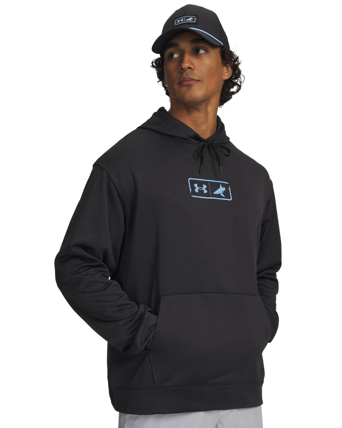 UA x BlacktipH Fish Pro Terry Graphic Men's Hoodie - Black