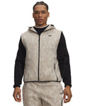 UA Unstoppable Fleece Men's Hooded Vest - White