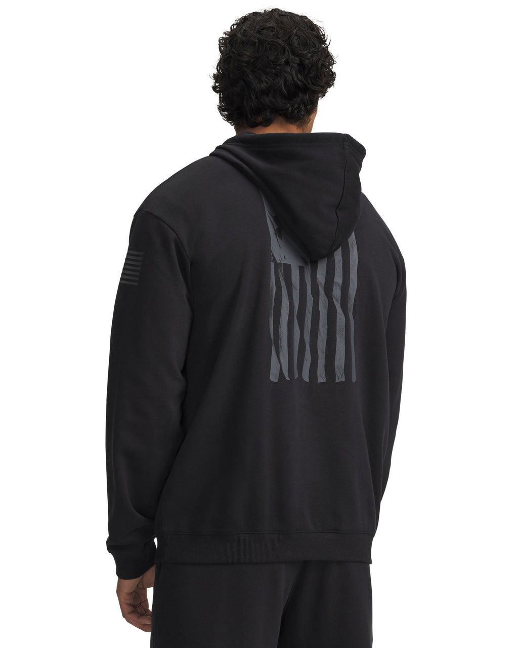 UA Freedom Flag Men's Hoodie - Black