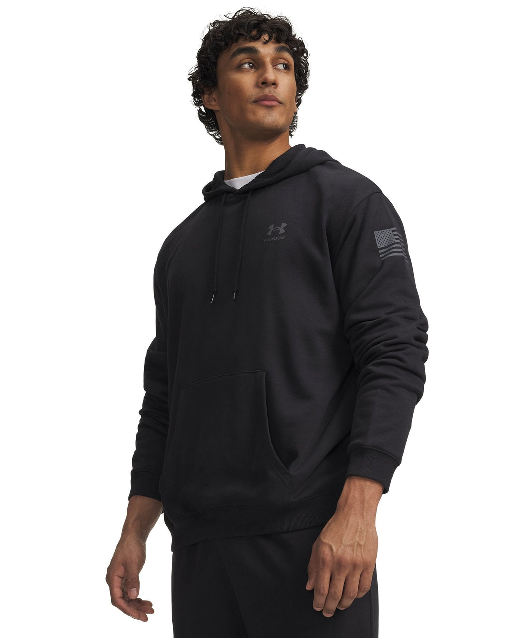 UA Freedom Flag Men's Hoodie - Black