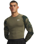 HeatGear® Compression Colorblock Men's Long Sleeve - Green