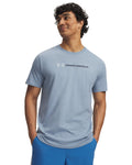 UA Logo Wordmark Men's Short Sleeve - Blue