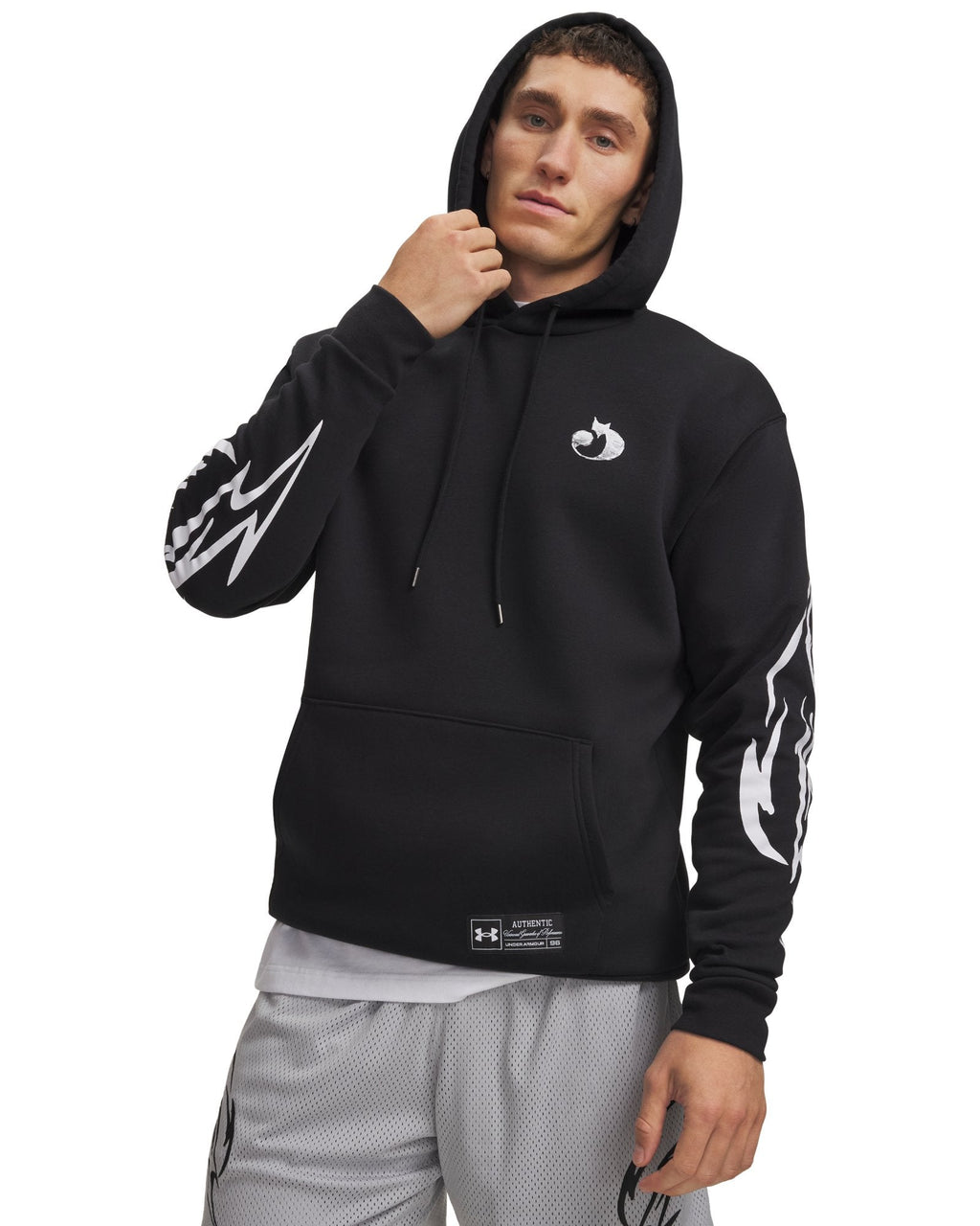UA D. Fox x Sharpie Men's Hoodie - Black