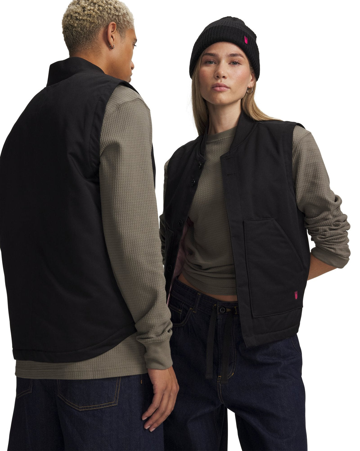 UNLESS Insulated Mechanics Unisex Vest - Black