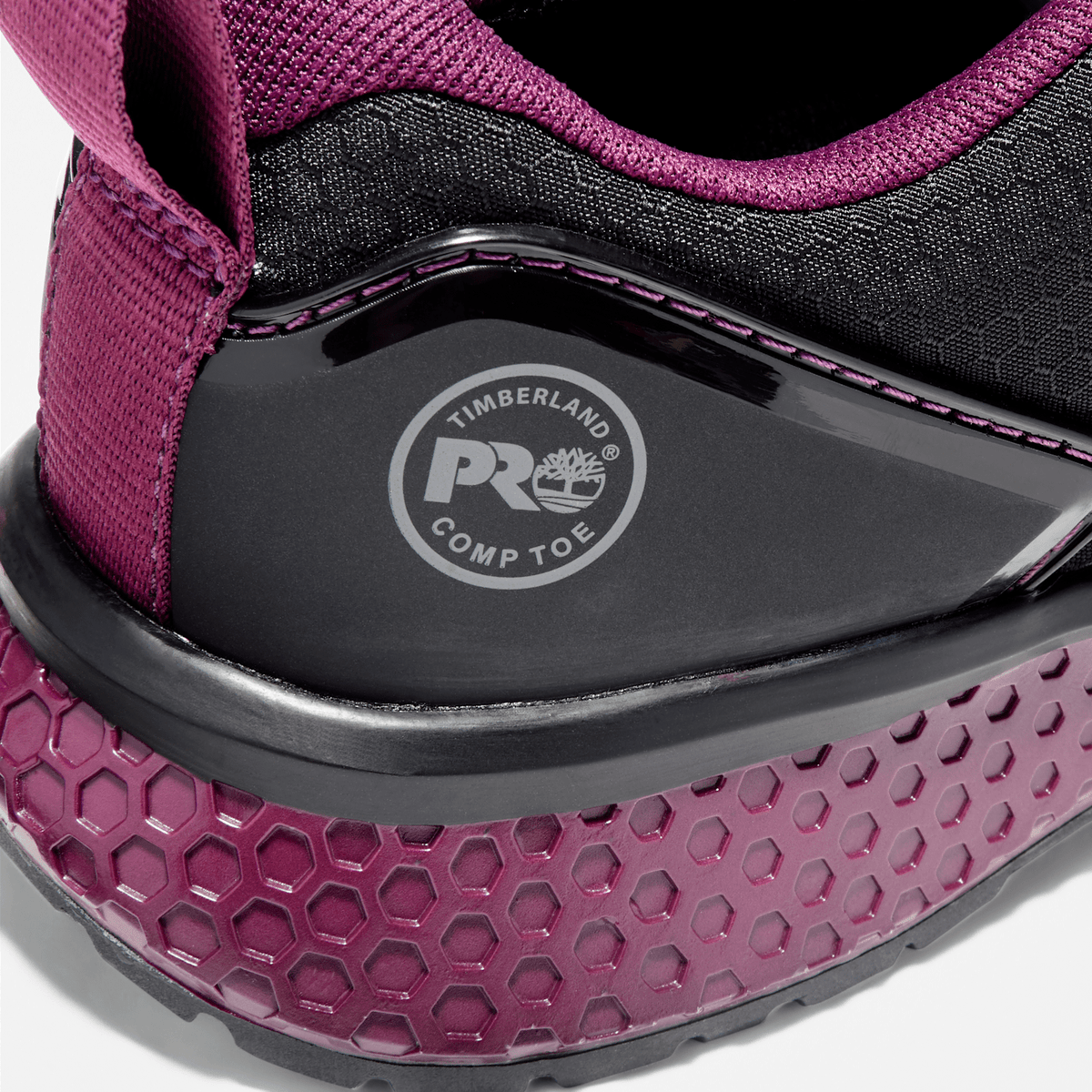 Womens Reaxion Composite Toe Work Sneaker TBL BlackPurple ALT6