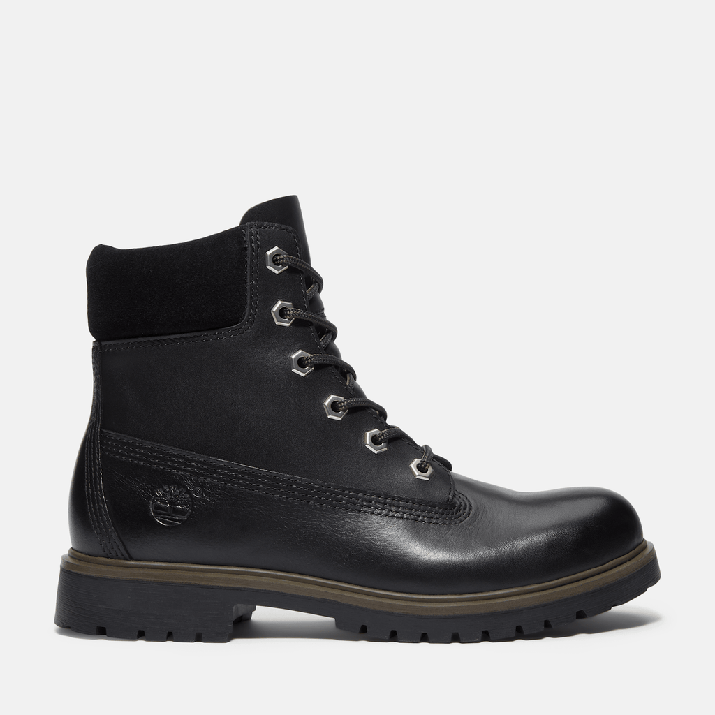 Womens Timberland 25 6Inch Waterproof Boot TBL Black FullGrain HERO