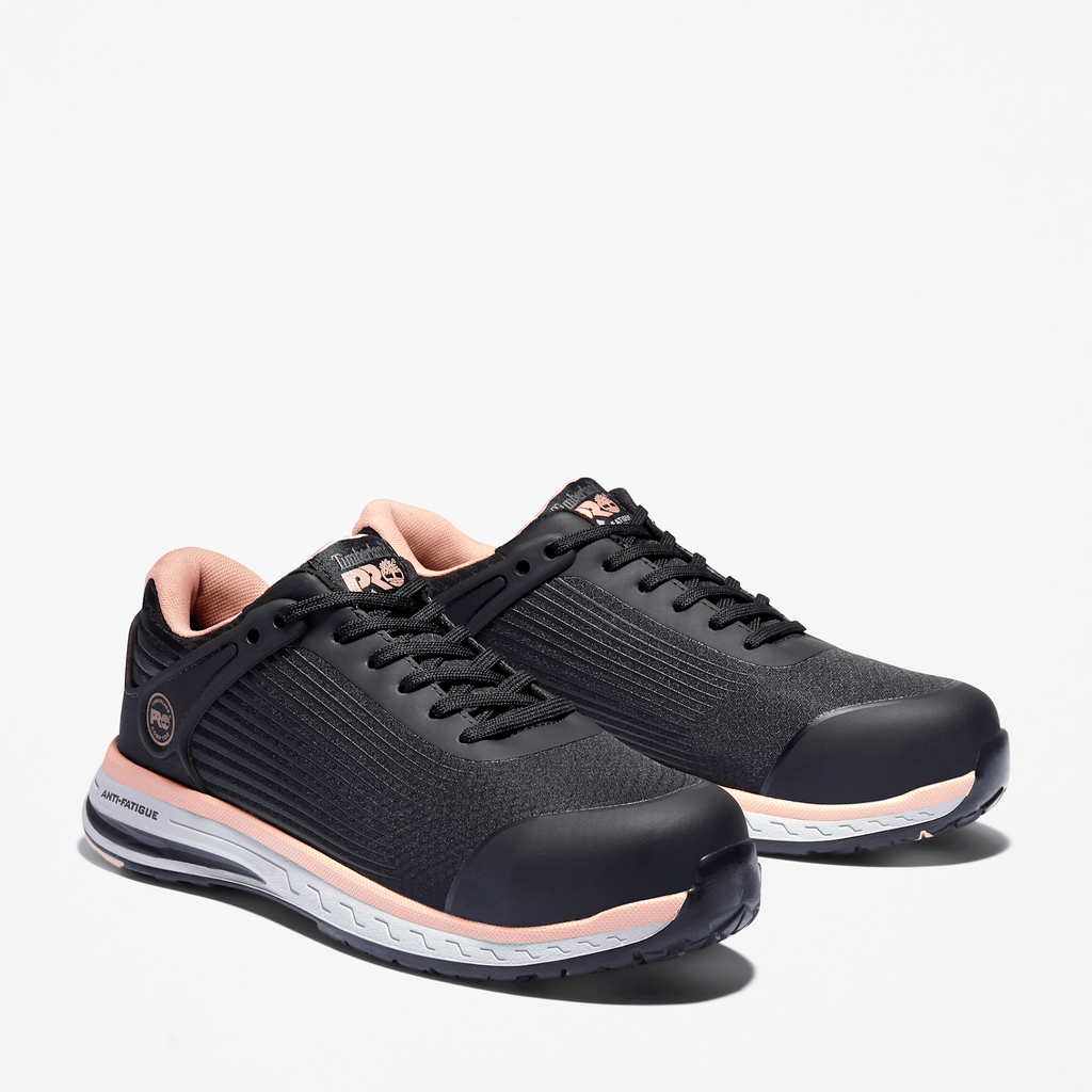 Womens Timberland PRO Drivetrain CompToe Work Sneaker TBL BlackPink ALT4